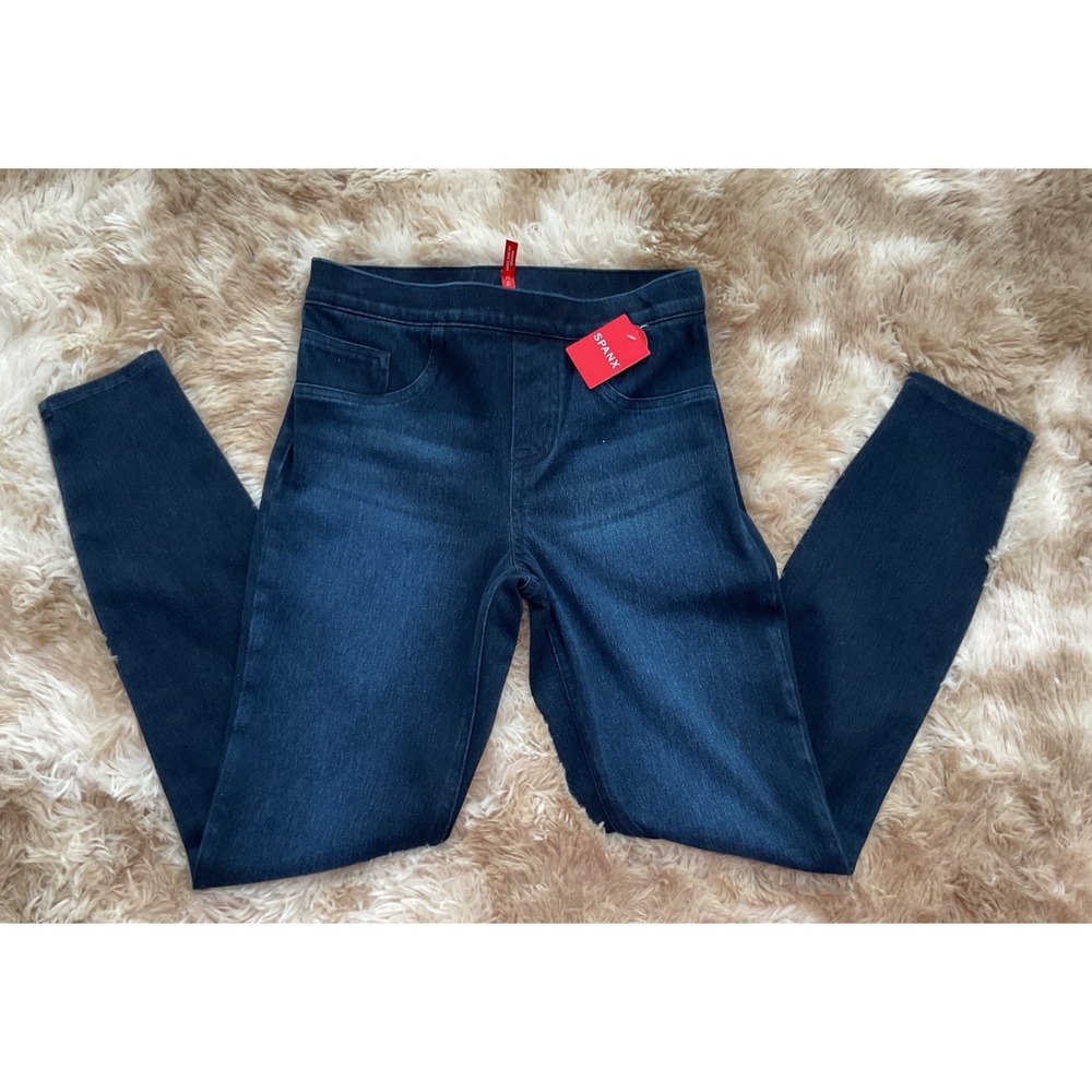 Spanx Ankle Jean-ish Leggings Twilight Tonal Dark Indigo 20018R Womens Small S